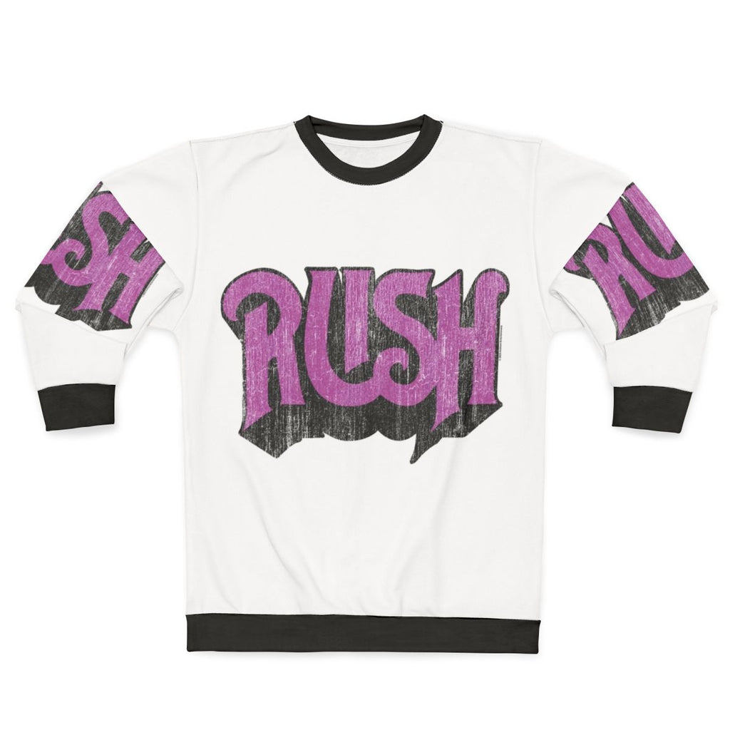 Distressed logo Rush band sweatshirt