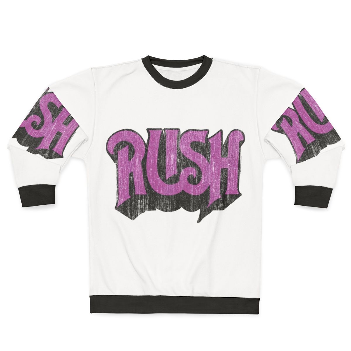 Distressed logo Rush band sweatshirt