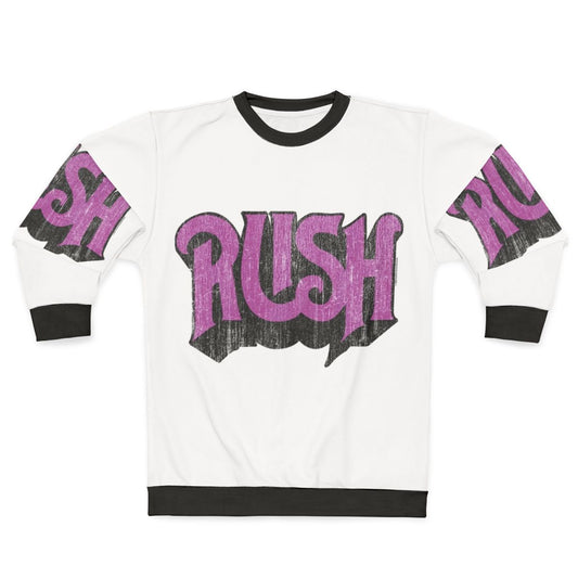 Distressed logo Rush band sweatshirt