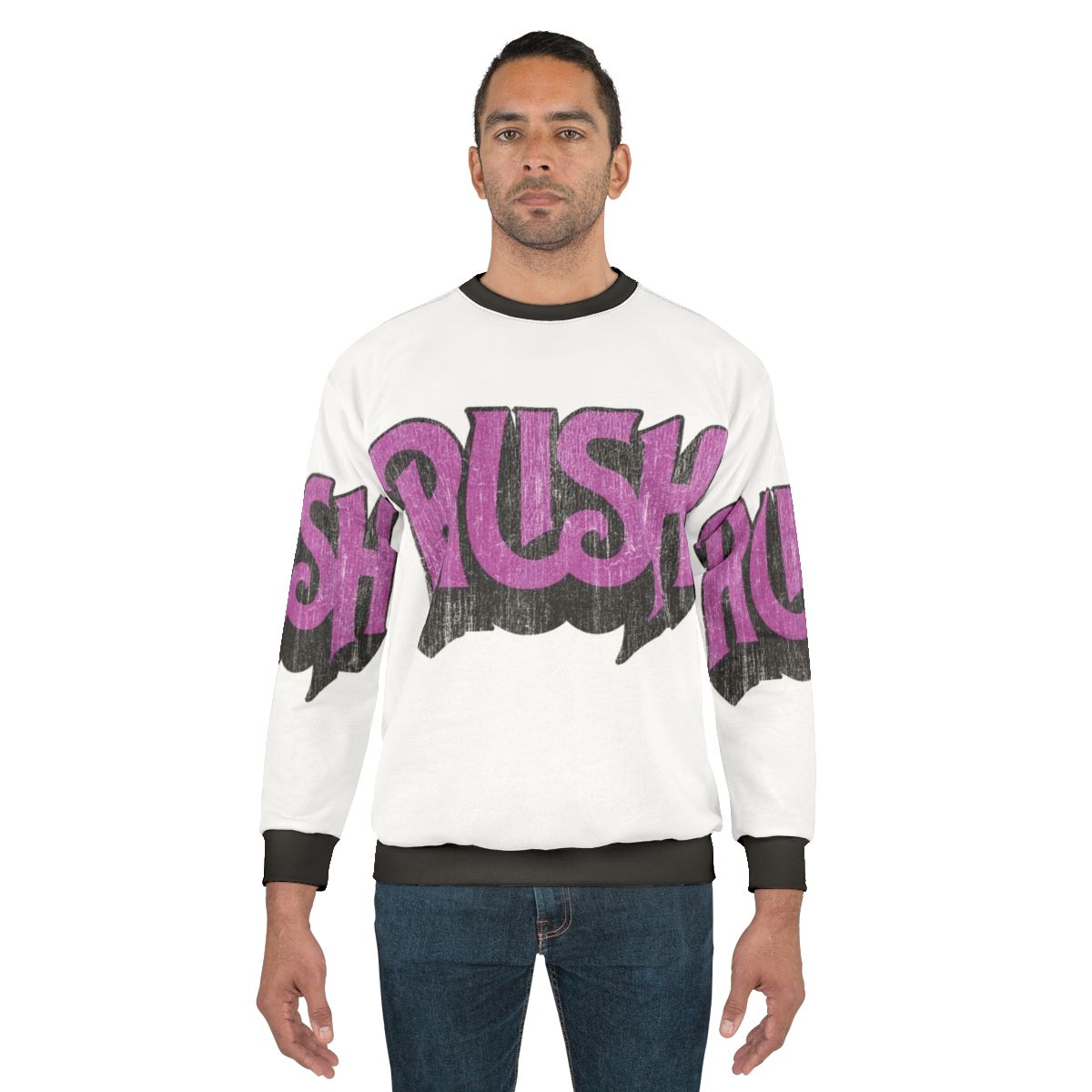 Distressed logo Rush band sweatshirt
