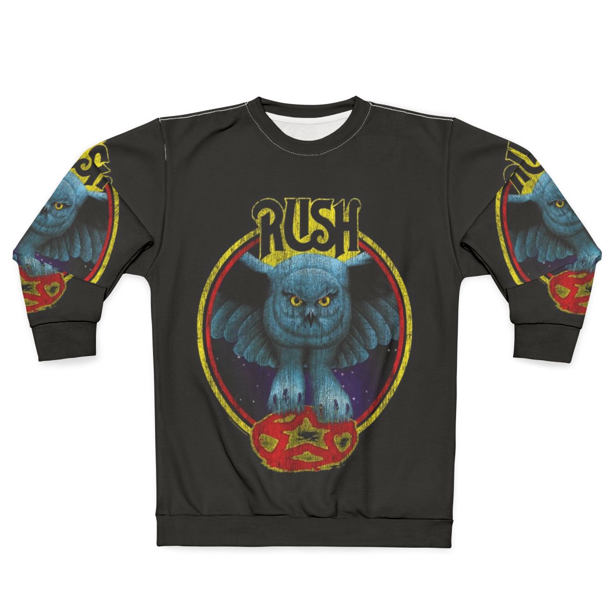 Rush Band Fly By Night Circle Sweatshirt