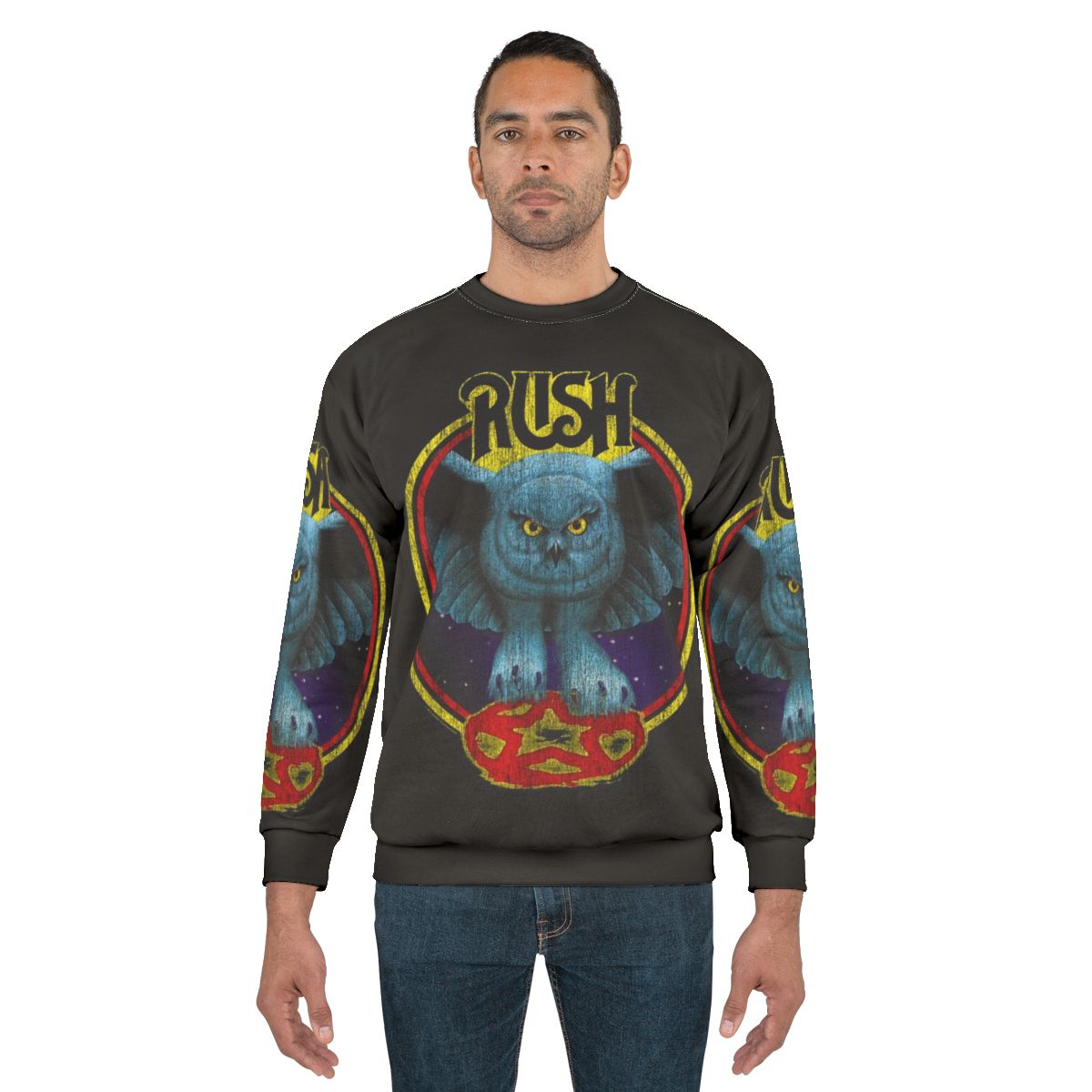 Rush Band Fly By Night Circle Sweatshirt