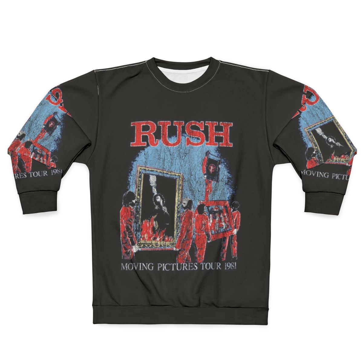 Rush Band Moving Pictures Tour Rock Sweatshirt