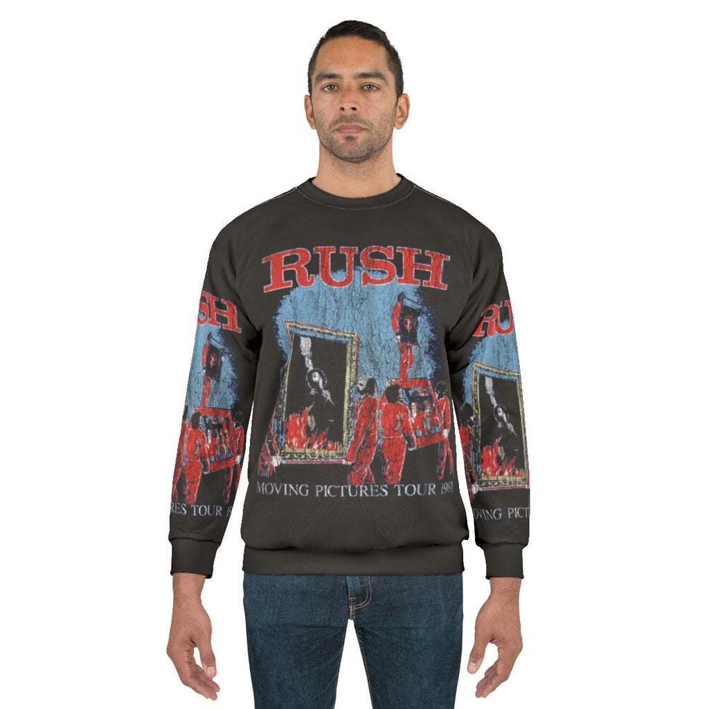 Rush Band Moving Pictures Tour Rock Sweatshirt