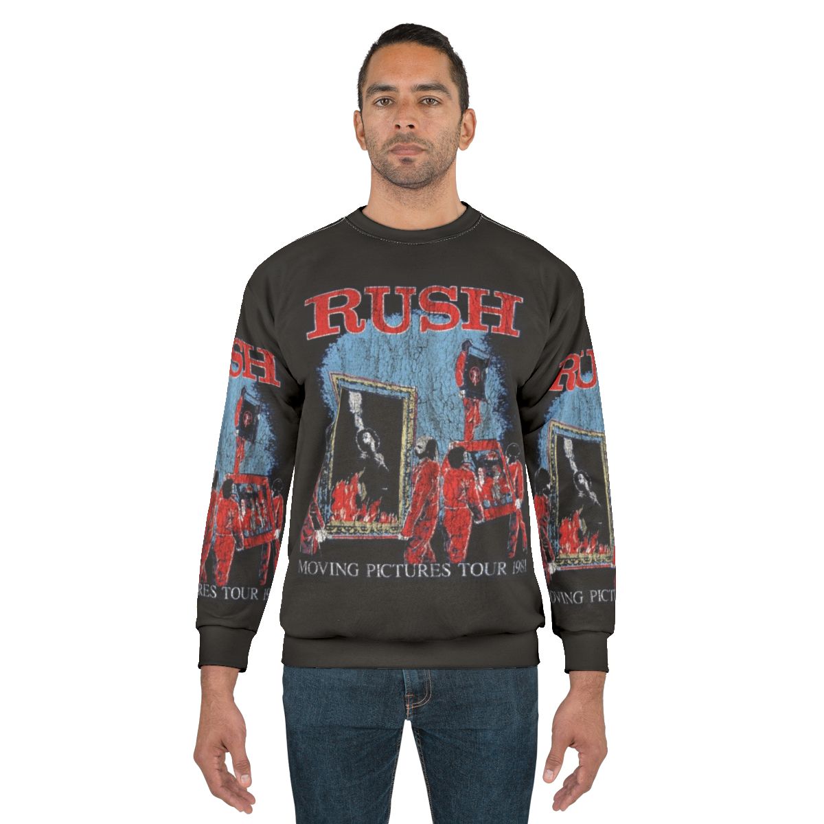 Rush Band Moving Pictures Tour Rock Sweatshirt