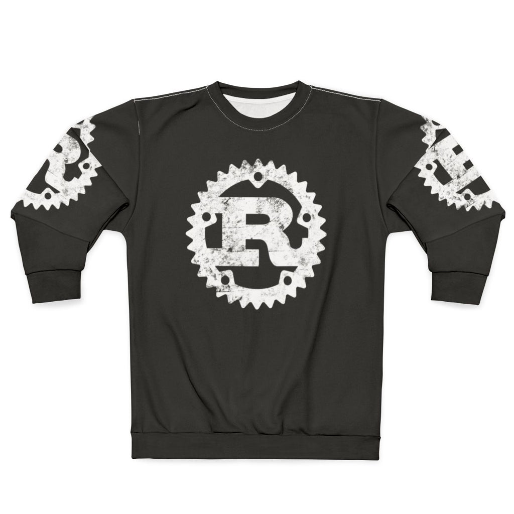 Rustic bison head graphic on a cozy sweatshirt