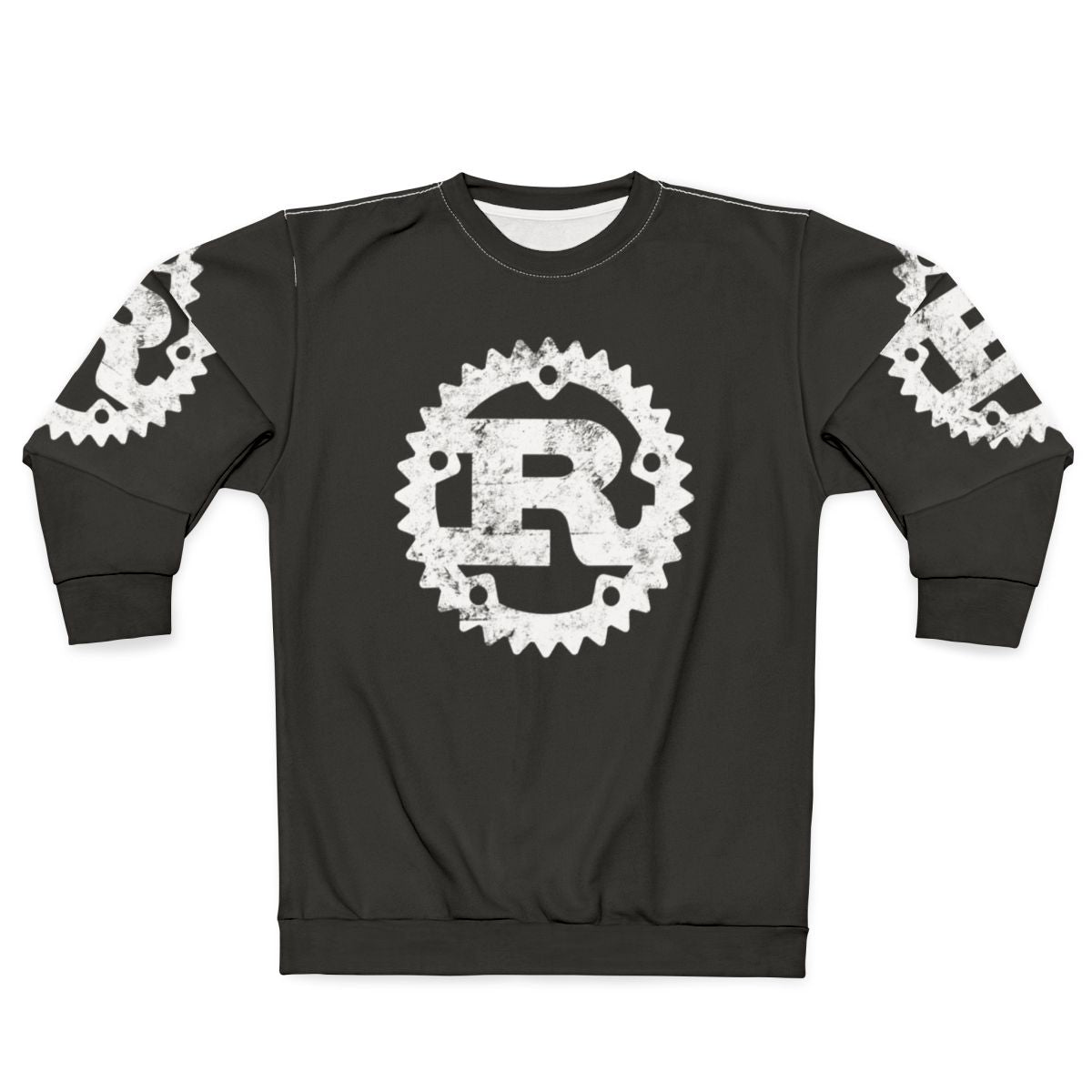 Rustic bison head graphic on a cozy sweatshirt