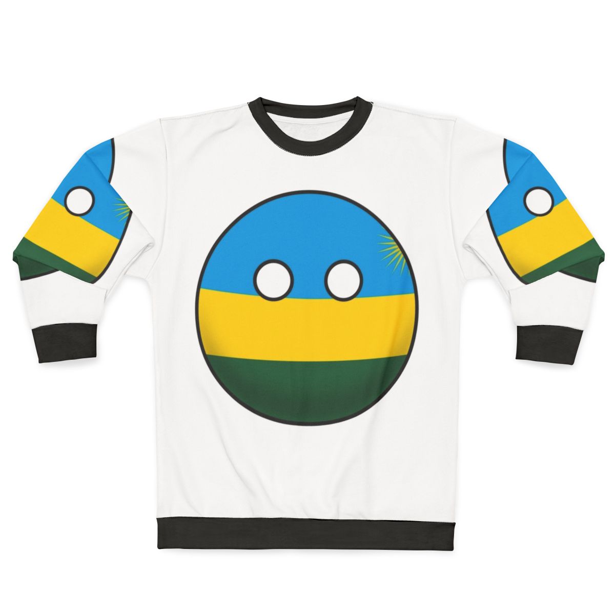 Rwanda Countryball Sweatshirt - National Flag Clothing