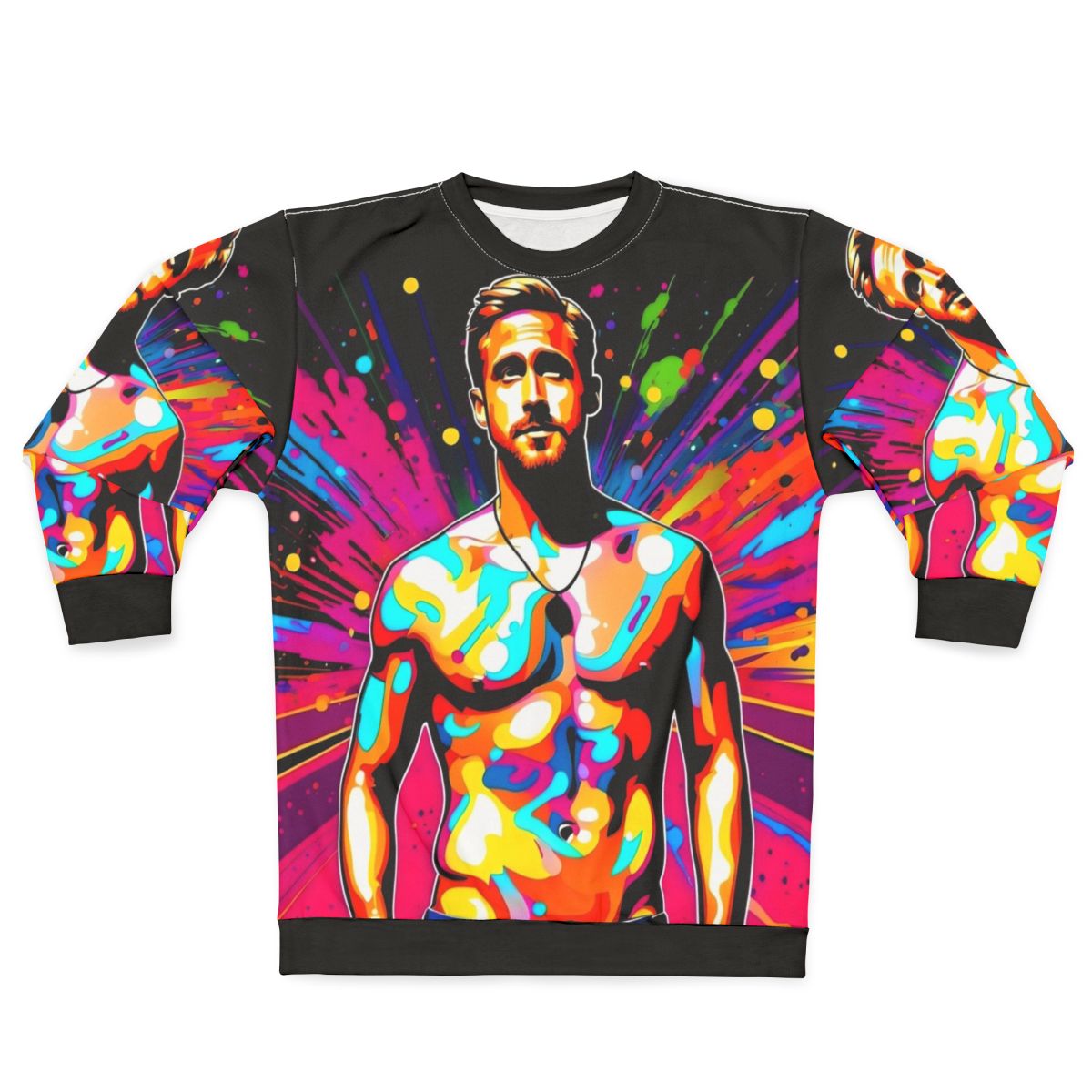 Ryan Gosling in Pop Art Style Sweatshirt