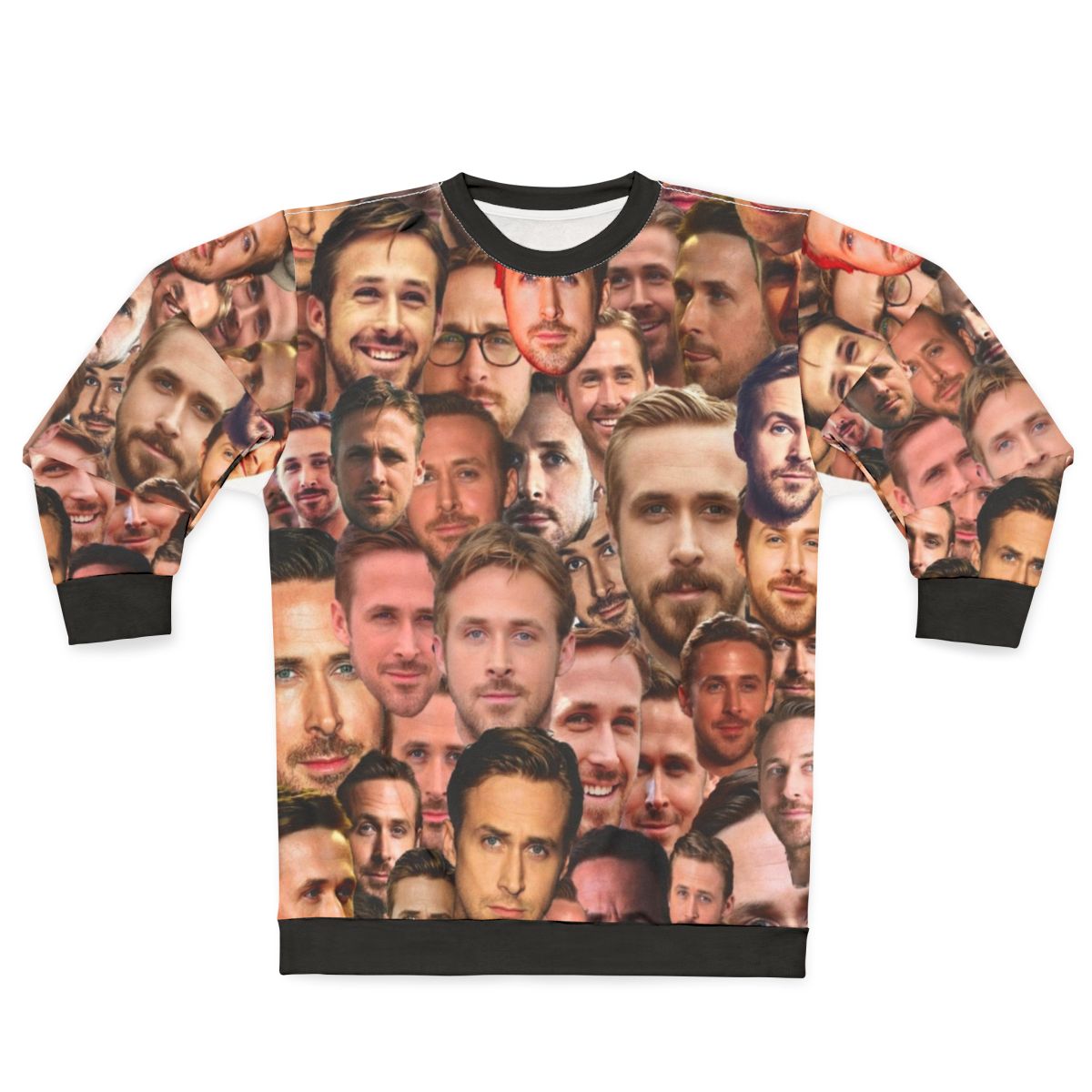 Ryan Gosling sweatshirt with actor's face and movie references