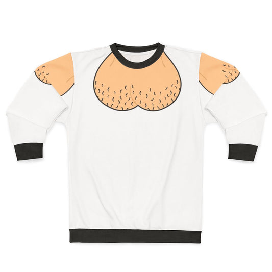 Sack Sweatshirt Funny Zombie Horror Skin Pink Scrotum Balls Ballbag Testicles