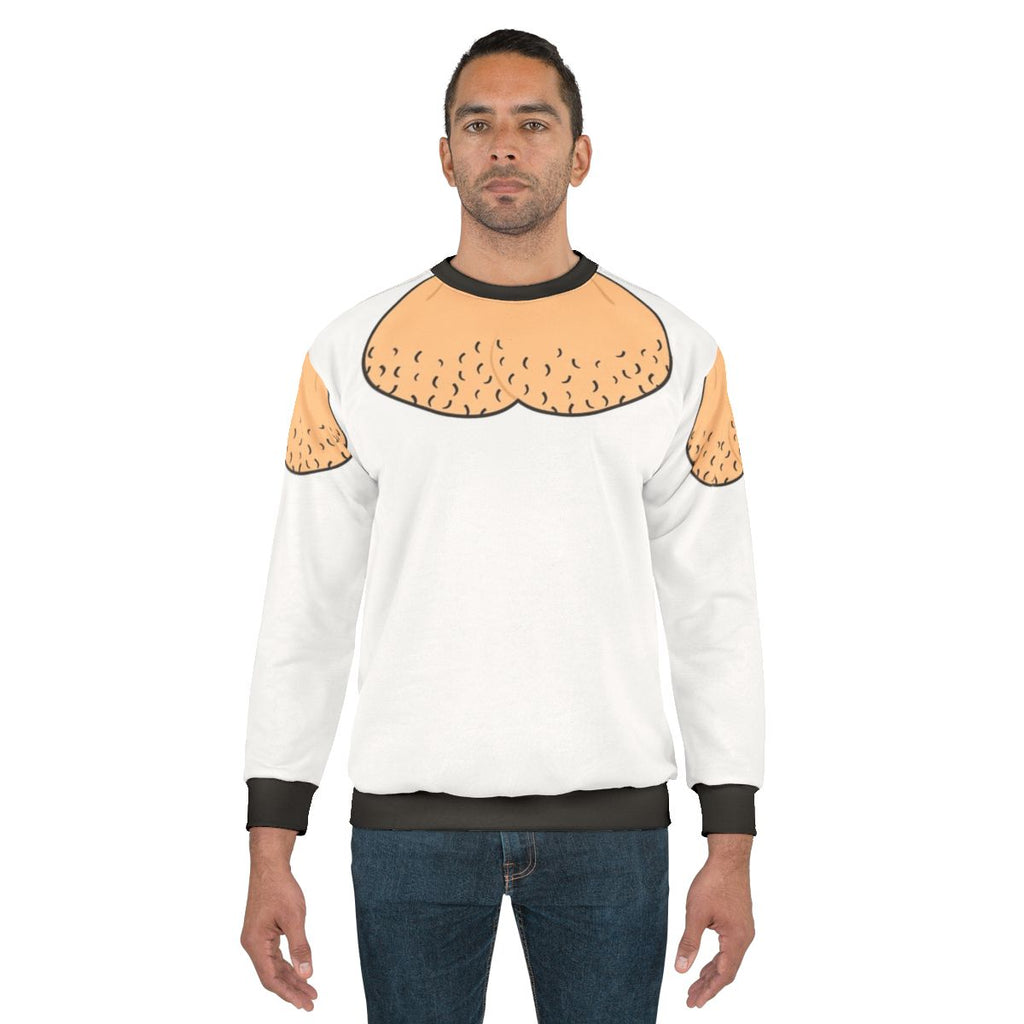 Sack Sweatshirt Funny Zombie Horror Skin Pink Scrotum Balls Ballbag Testicles