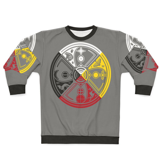 Sacred Hoop Medicine Wheel Spiritual Sweatshirt