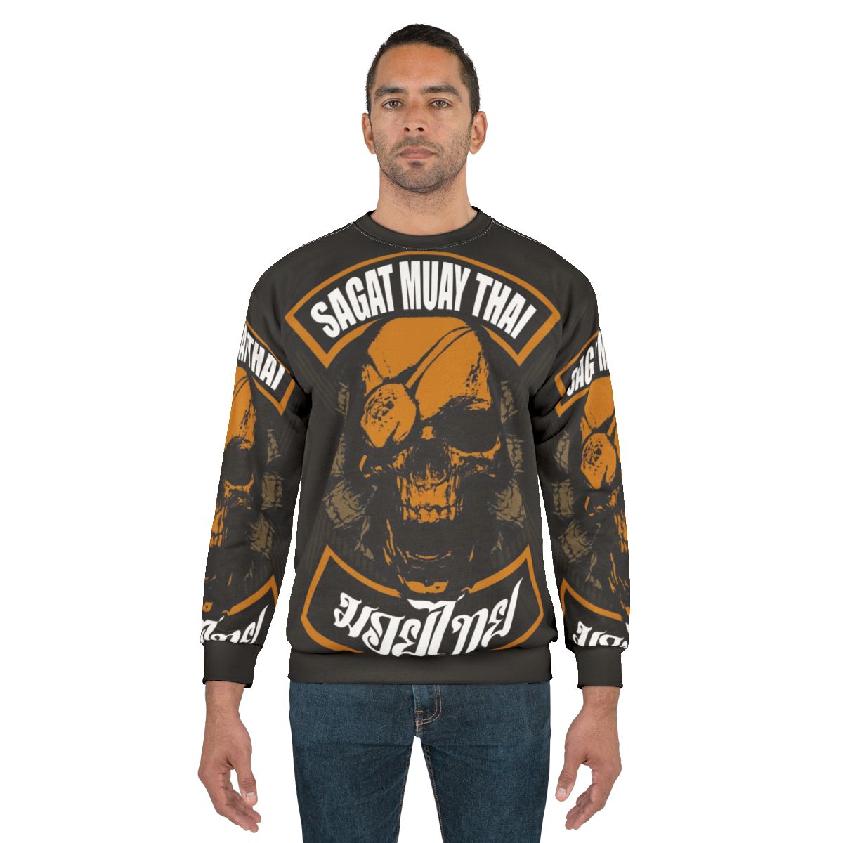 Monkon Muay Thai Fighter Thailand Martial Arts Sweatshirt