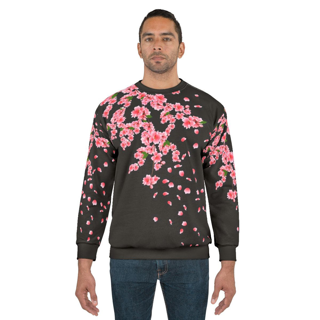 Sakura cherry blossom floral print sweatshirt