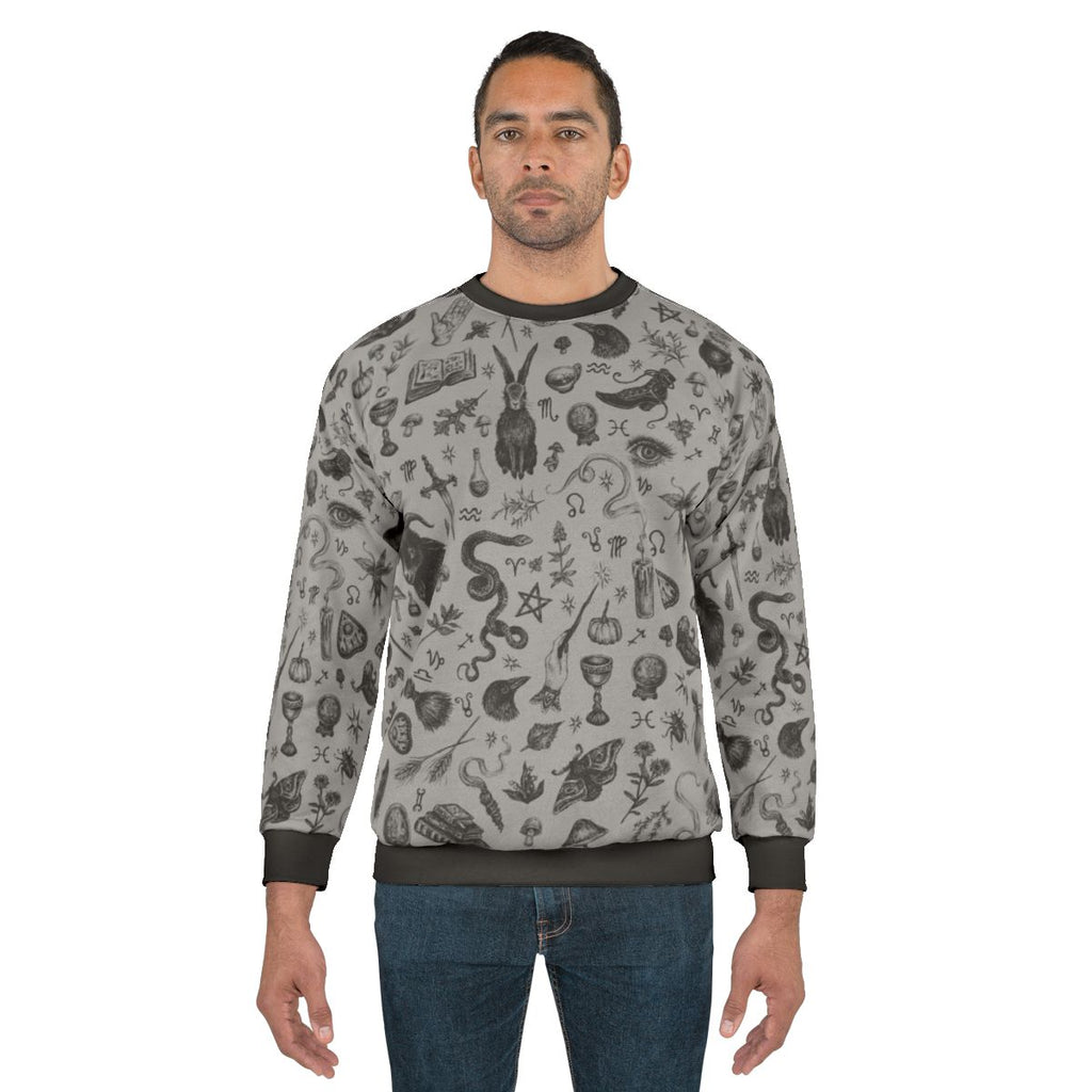 Salem Witch Sweatshirt with Cute Witch Design