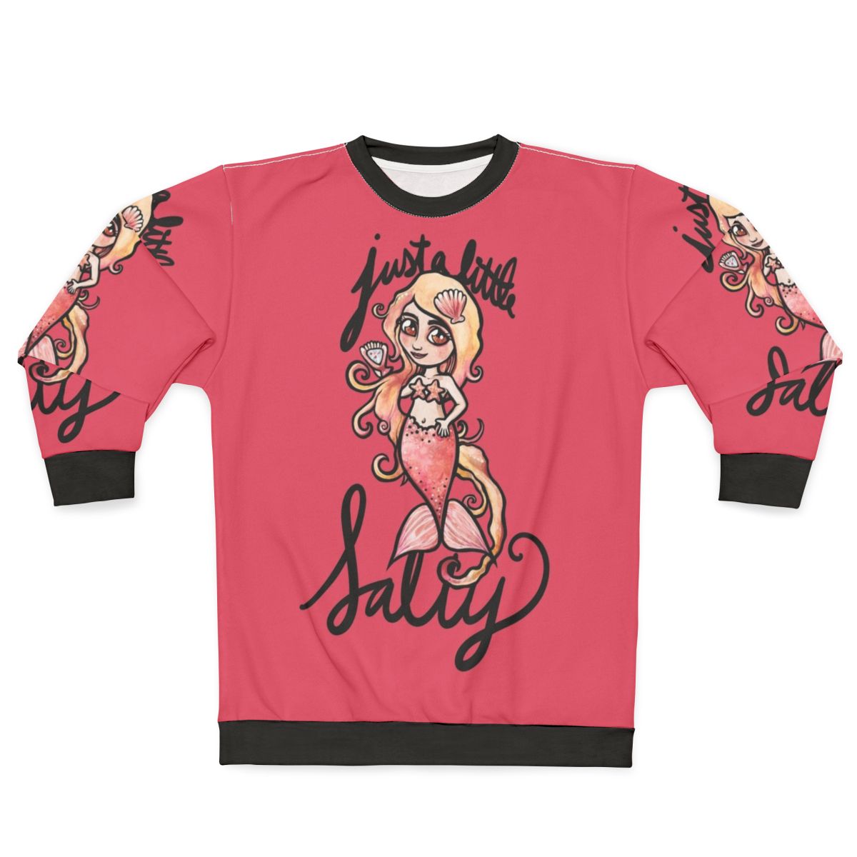 Salty Mermaid Sweatshirt with Nautical Design