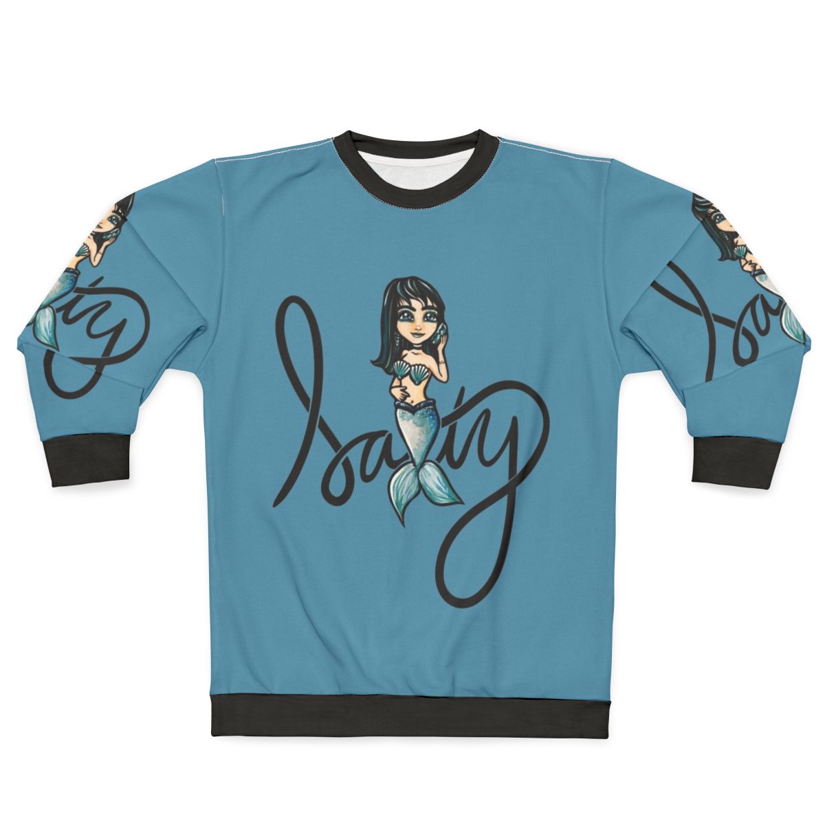 Salty Mermaid Sweatshirt featuring a whimsical mermaid design