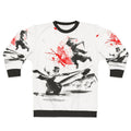 Samurai Duel Sweatshirt with Japanese Martial Arts Imagery