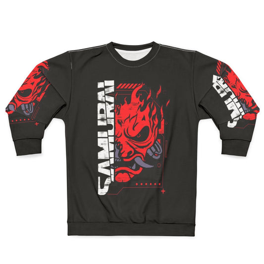Samurai cyberpunk rock band sweatshirt