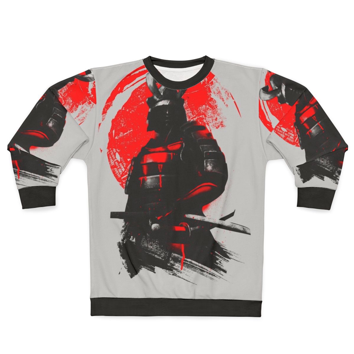 Samurai warrior sweatshirt featuring Japanese art and pop culture design