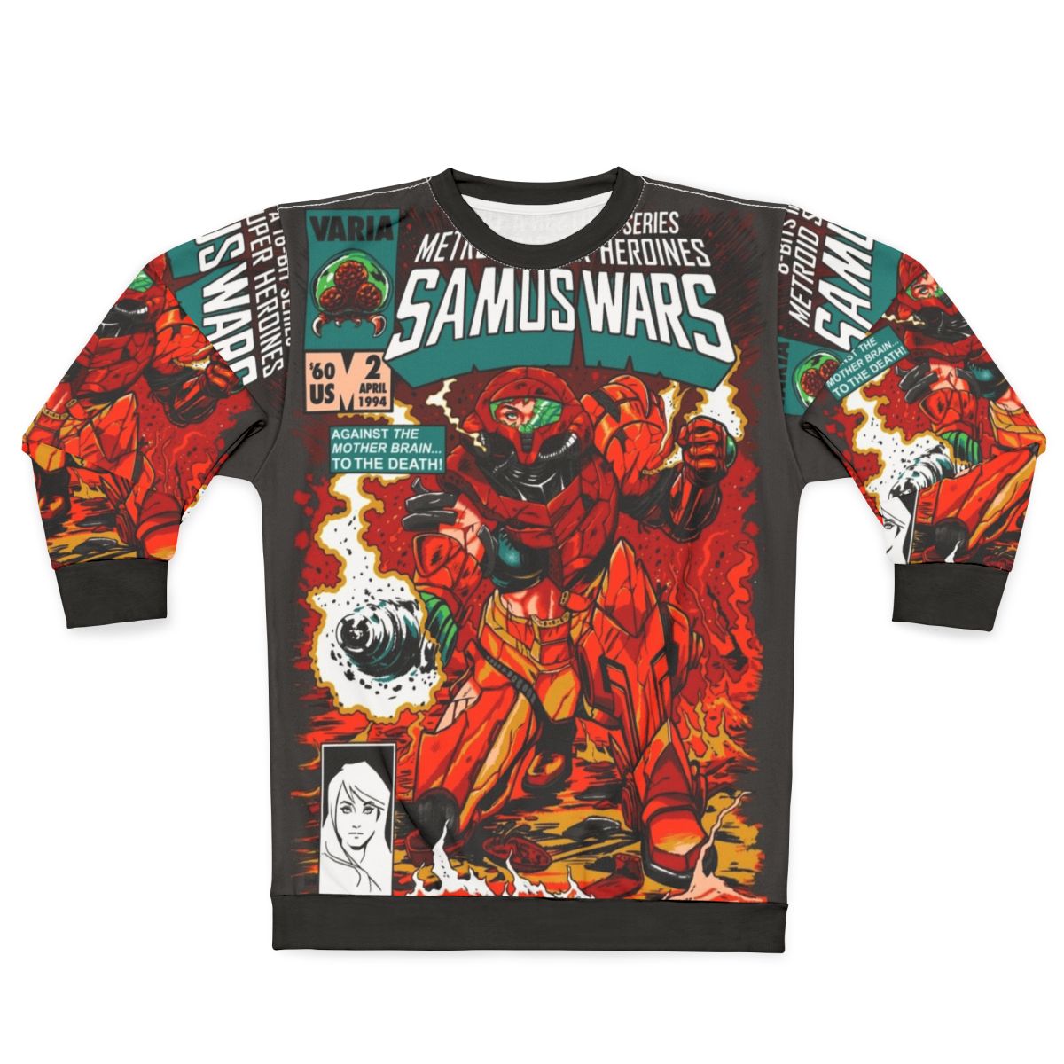 Samus Wars Metroid Inspired Sweatshirt