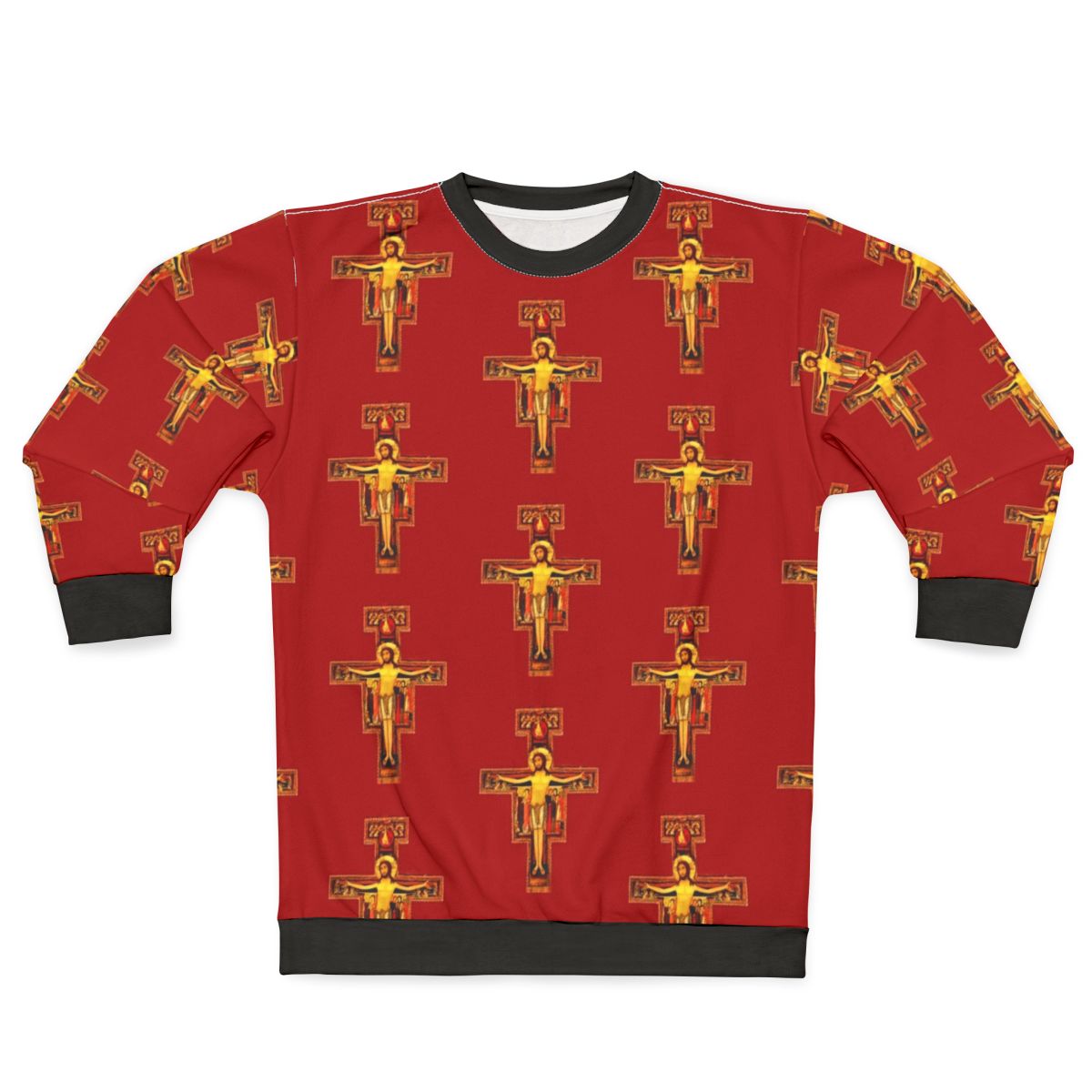 San Damiano Crucifix St Francis of Assisi Catholic Sweatshirt