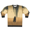 Sand colored sweatshirt with Dune movie inspired design