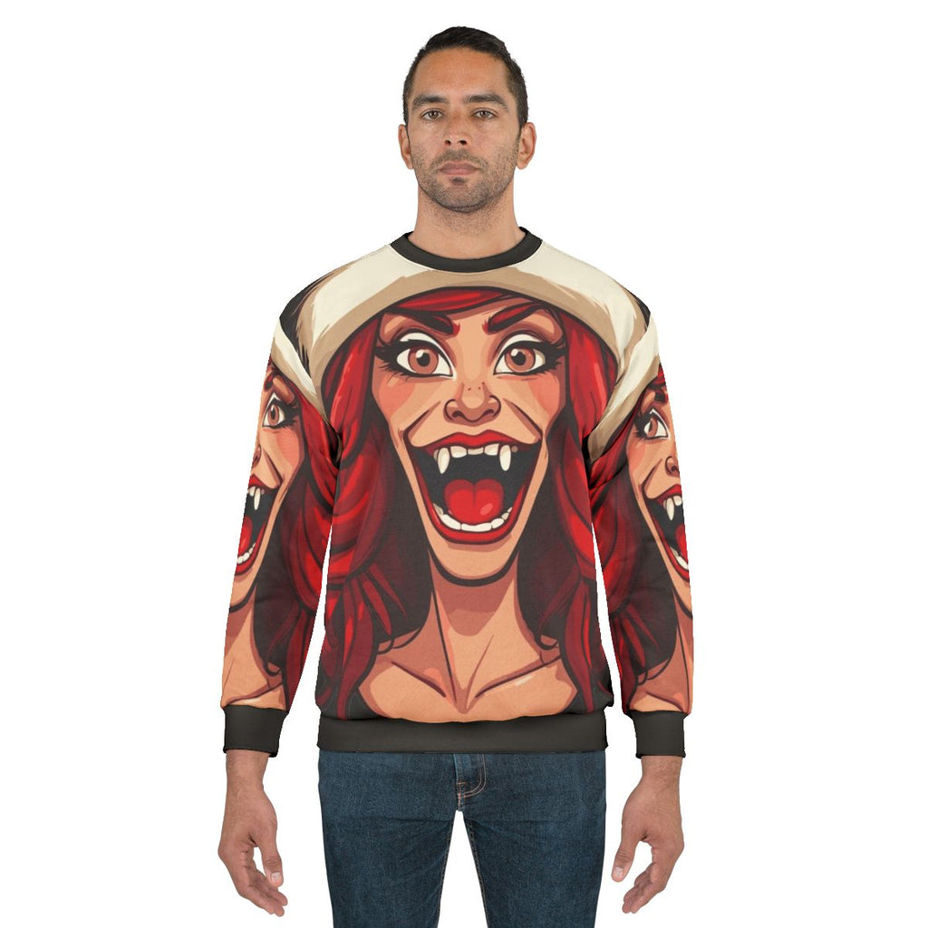 Santa Big Mouth Hormone Monster Sweatshirt