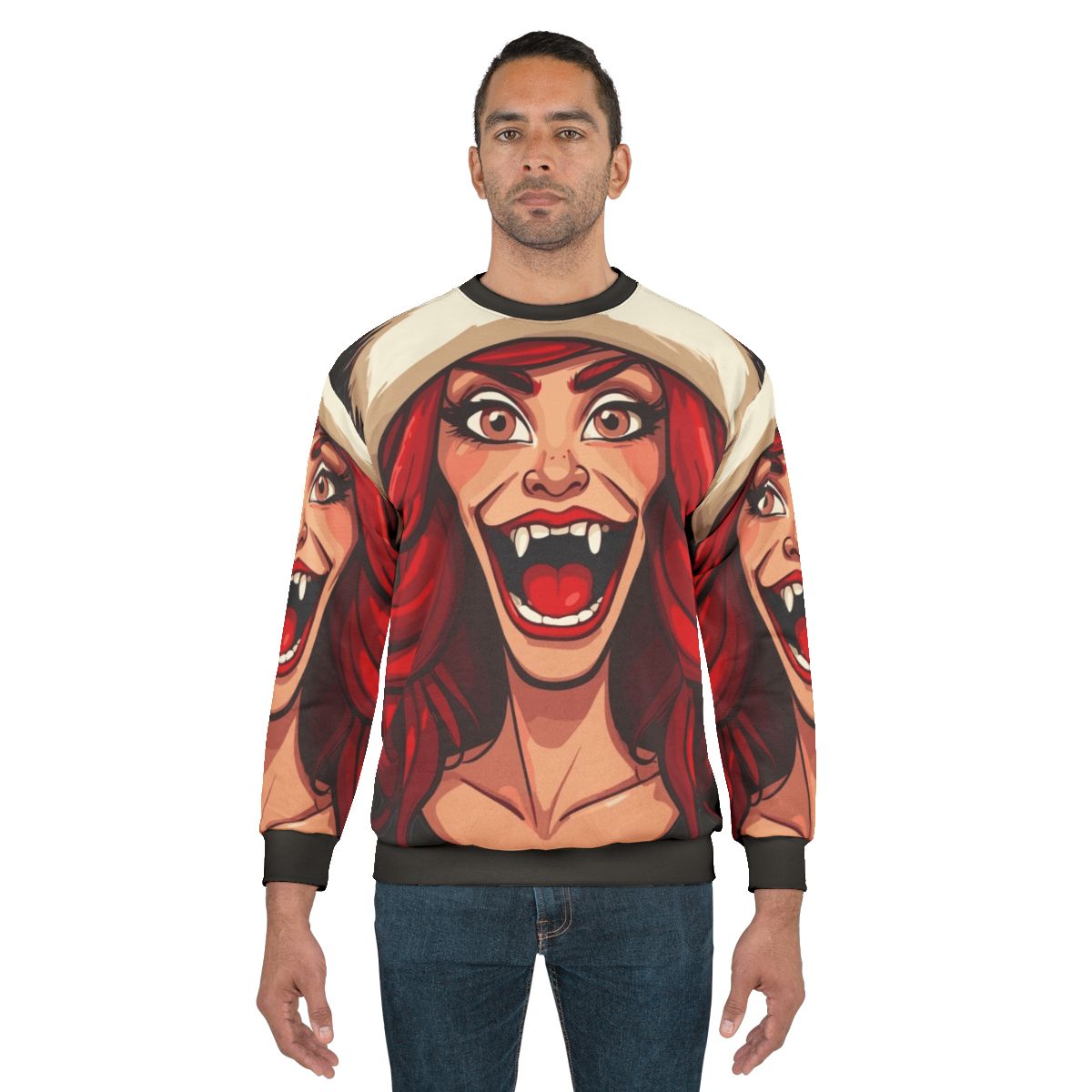 Santa Big Mouth Hormone Monster Sweatshirt