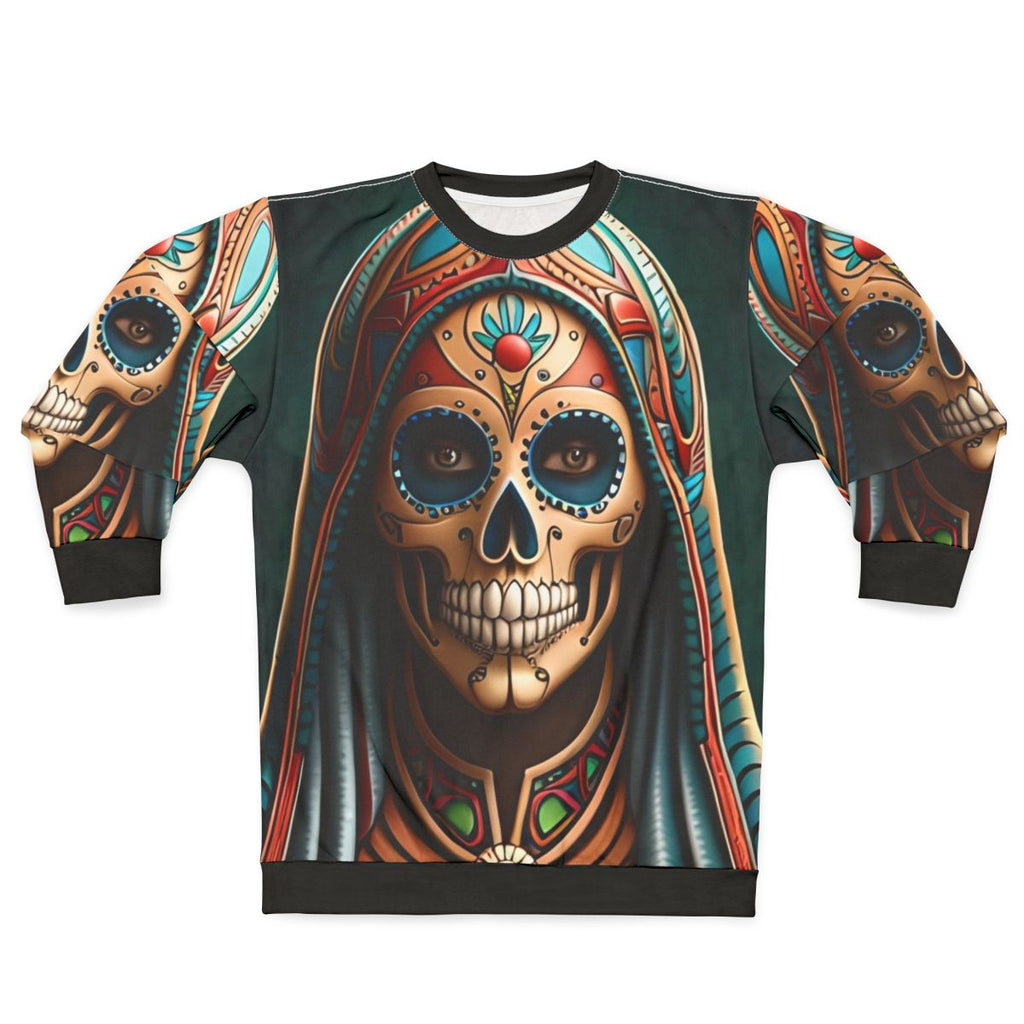 Santa Muerte Skull Sweatshirt