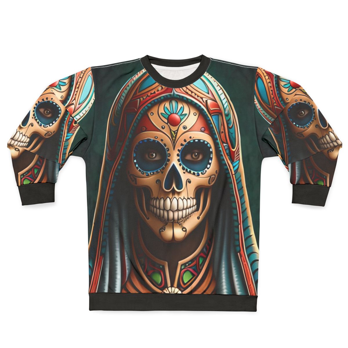 Santa Muerte Skull Sweatshirt