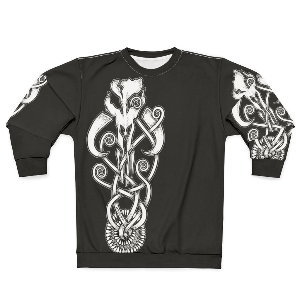 Mandalorian Sarlacc Knot Sweatshirt with Boba Fett Inspired Graphics