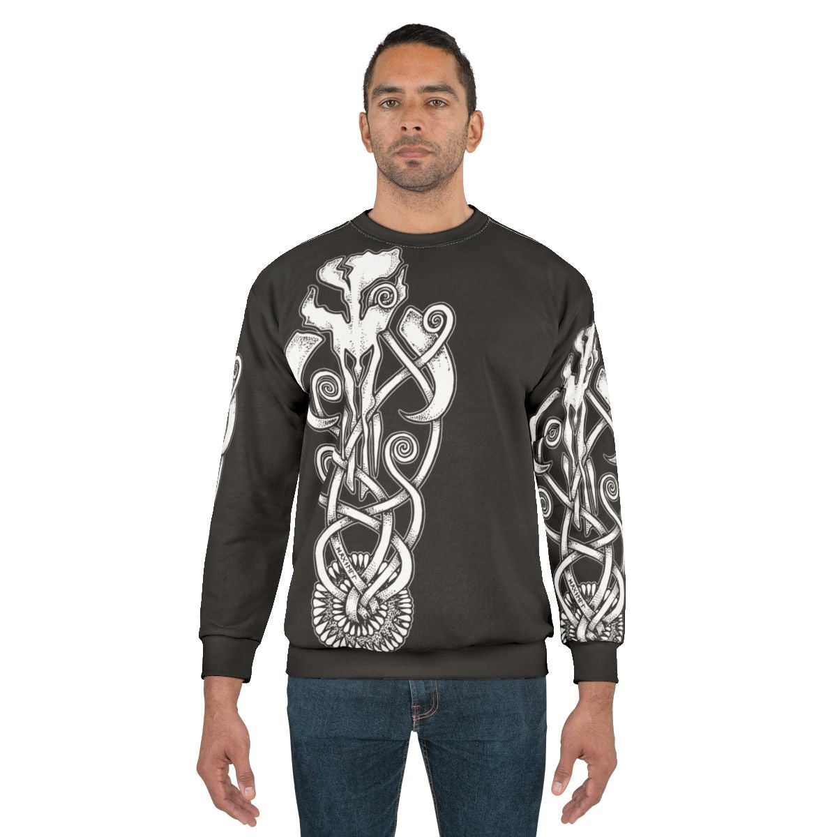 Mandalorian Sarlacc Knot Sweatshirt with Boba Fett Inspired Graphics