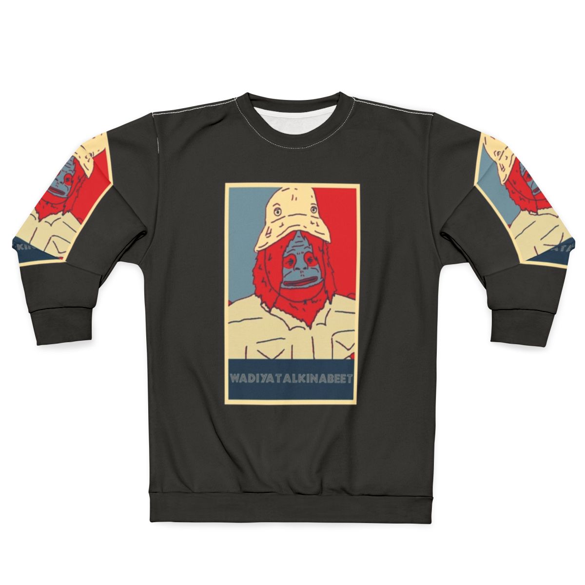 Sassy The Sasquatch Sweatshirt featuring a trippy pattern design