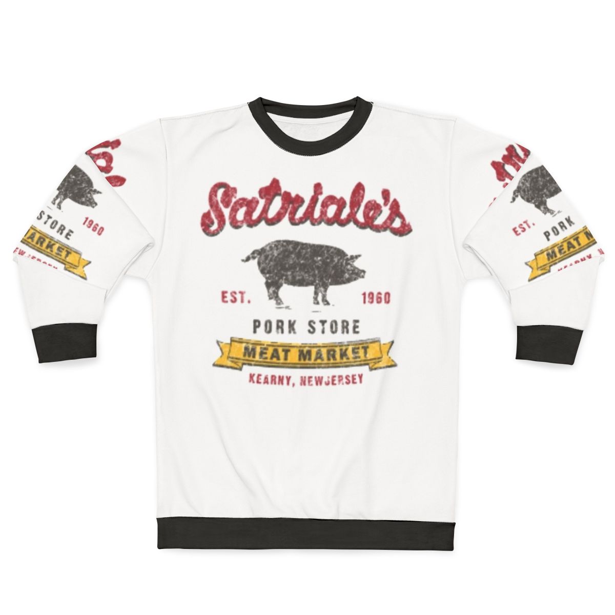 Satriale's Distressed Sweatshirt with Sopranos Inspired Design