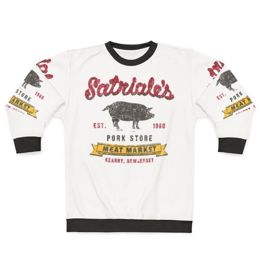 Satriale's Distressed Sweatshirt with Sopranos Inspired Design