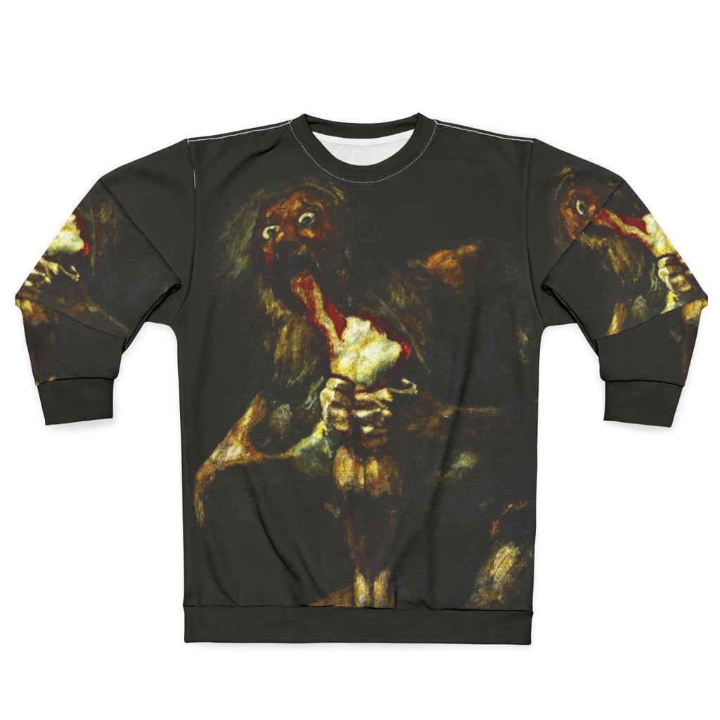 Goya's Saturn Devouring His Son Mythology Black Sweatshirt