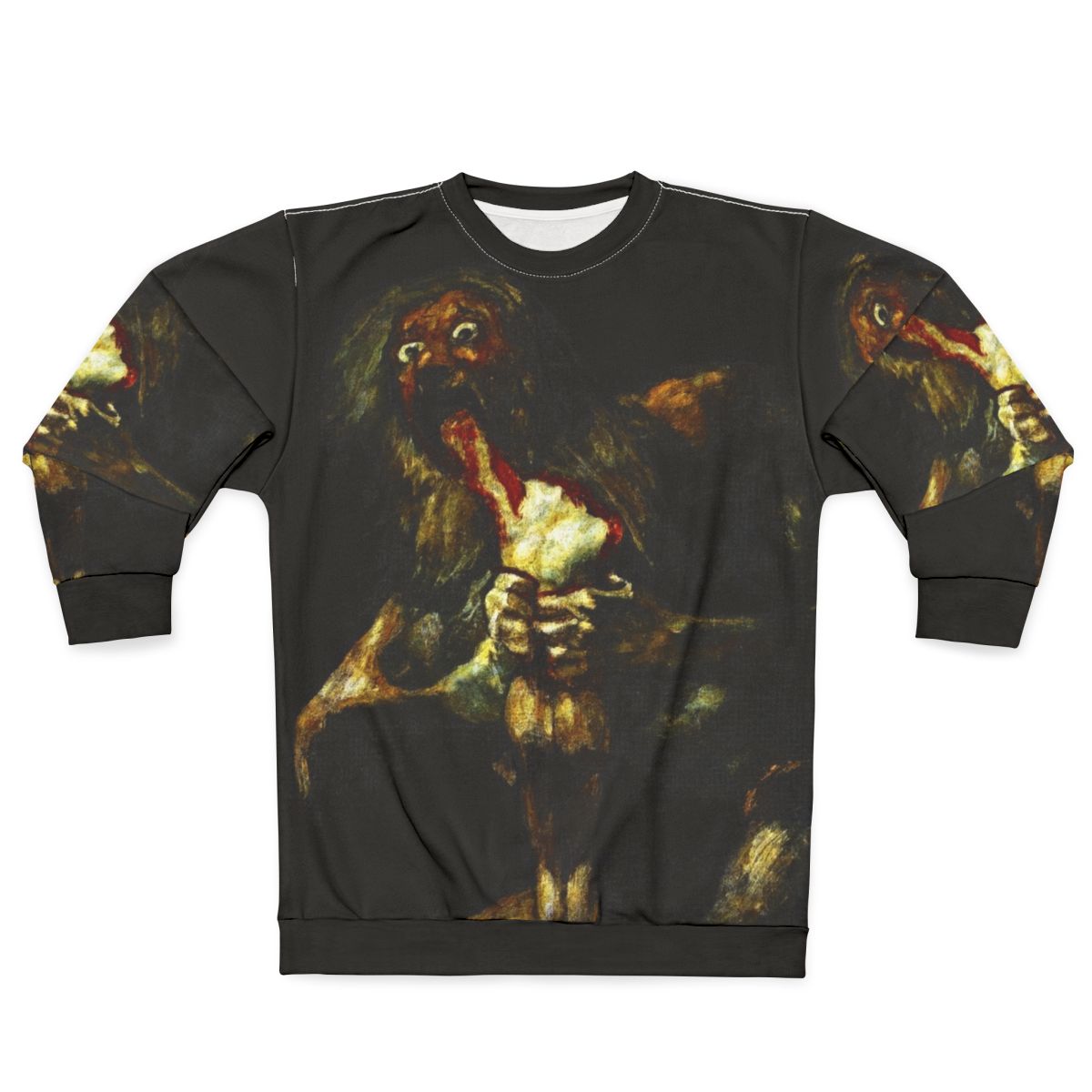 Goya's Saturn Devouring His Son Mythology Black Sweatshirt