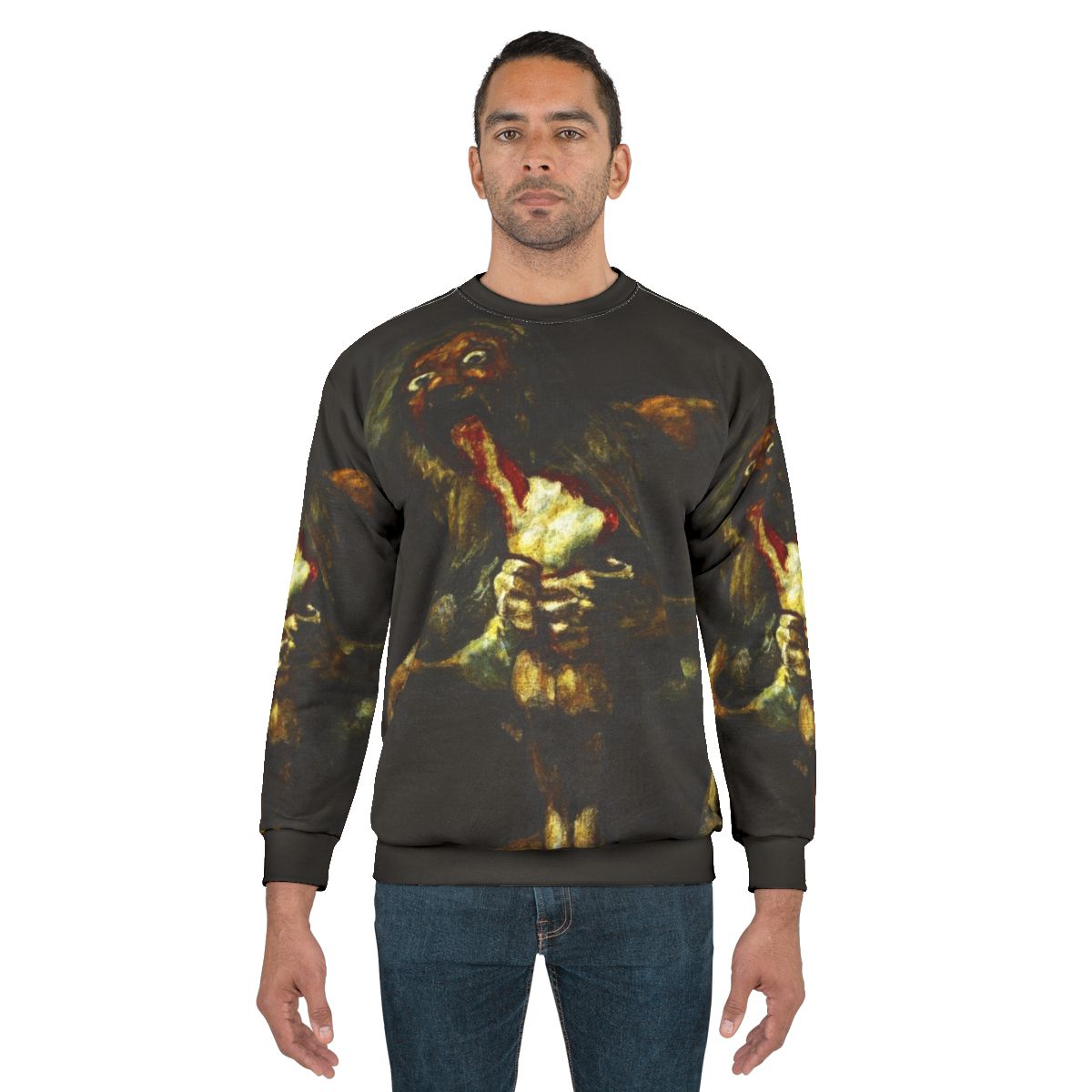 Goya's Saturn Devouring His Son Mythology Black Sweatshirt