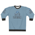 Save The Narwhals Sweatshirt featuring a cute narwhal design
