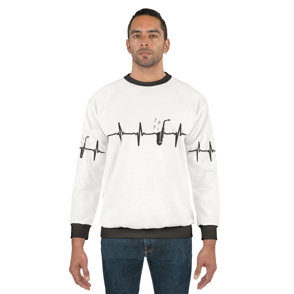 Saxophone Heartbeat Sweatshirt
