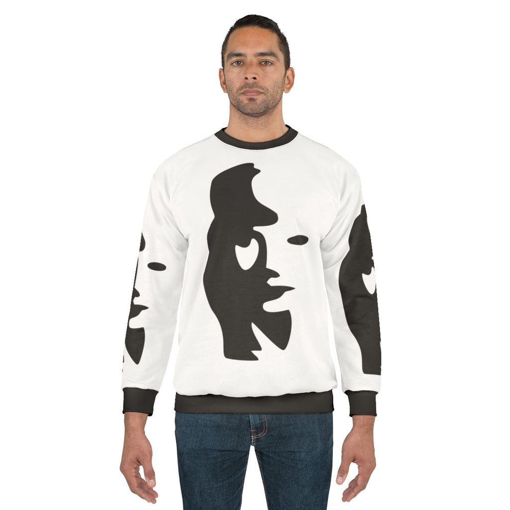 Saxophone Player Optical Illusion Sweatshirt
