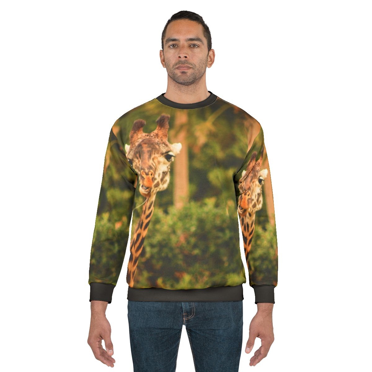 Giraffe Themed "Say What" Sweatshirt
