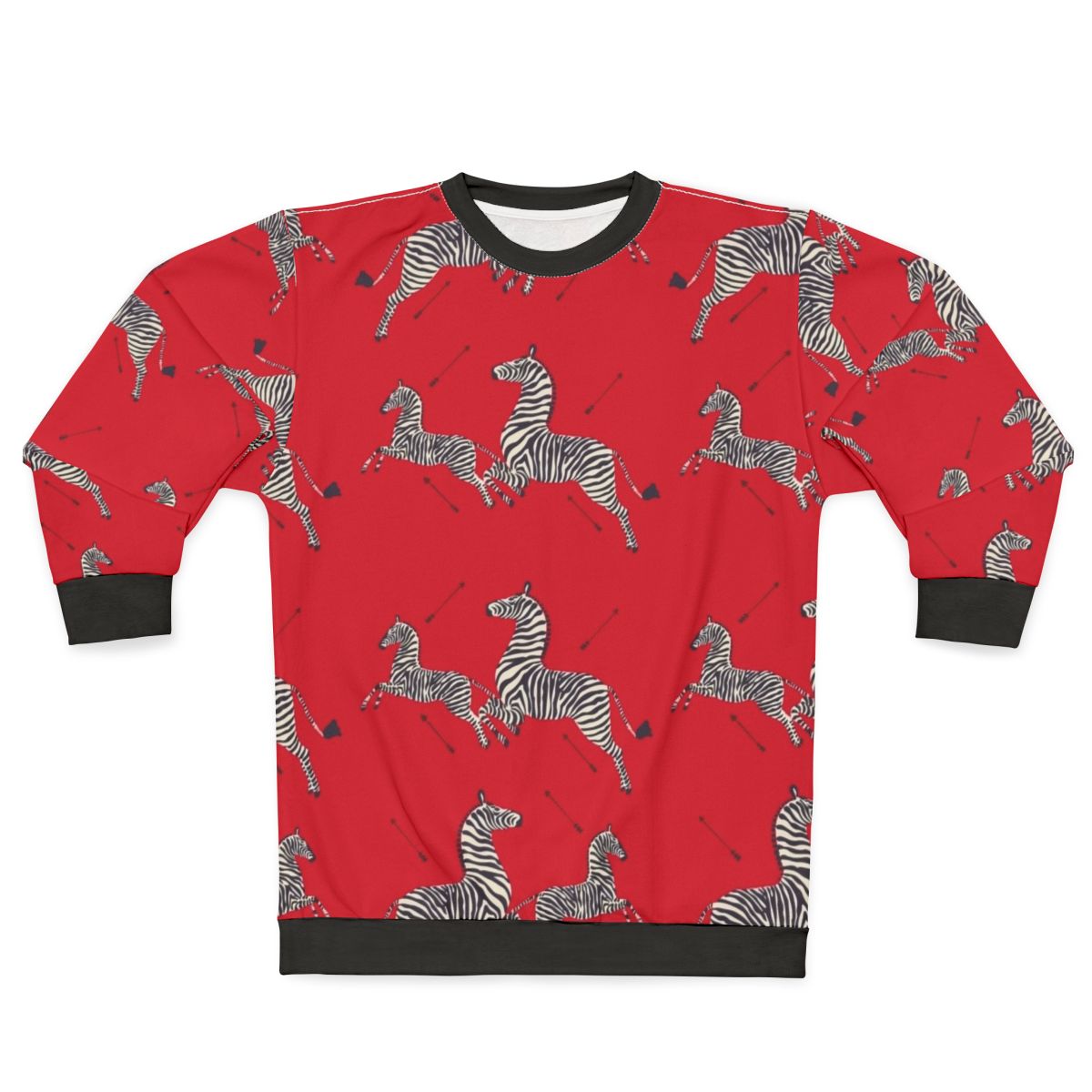 Scalamandre Zebra Red The Royal Tenenbaums Sweatshirt
