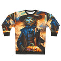 Eco-friendly bird scaring Halloween sweatshirt