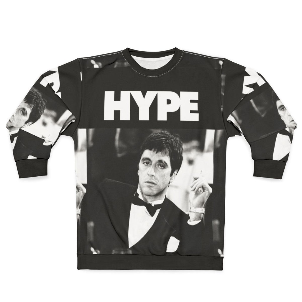 Scarface-inspired sweatshirt featuring Al Pacino