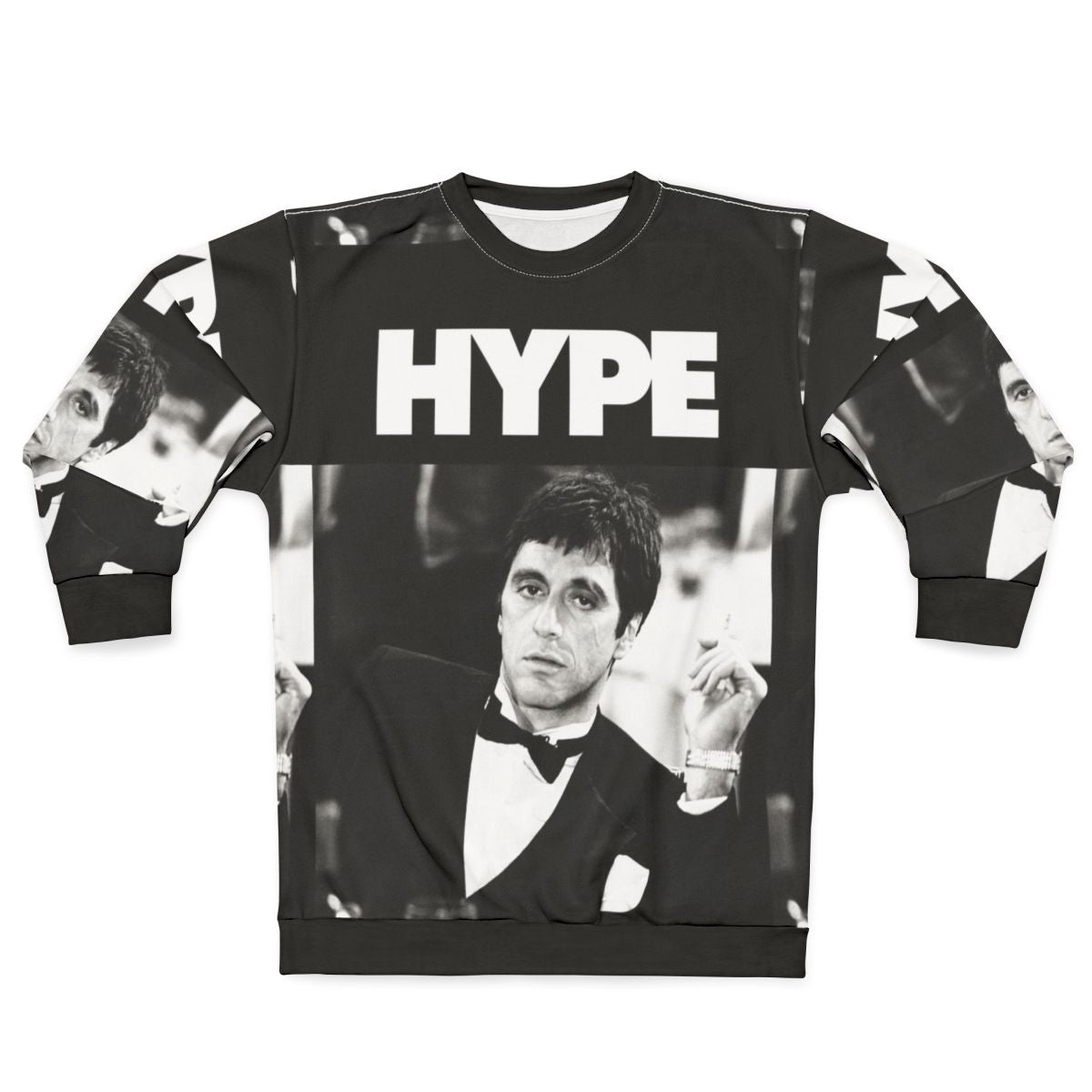 Scarface-inspired sweatshirt featuring Al Pacino