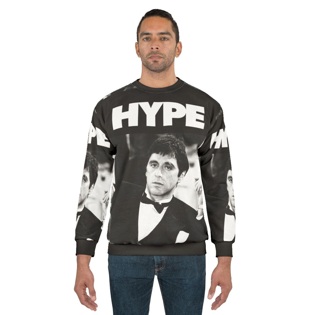 Scarface-inspired sweatshirt featuring Al Pacino