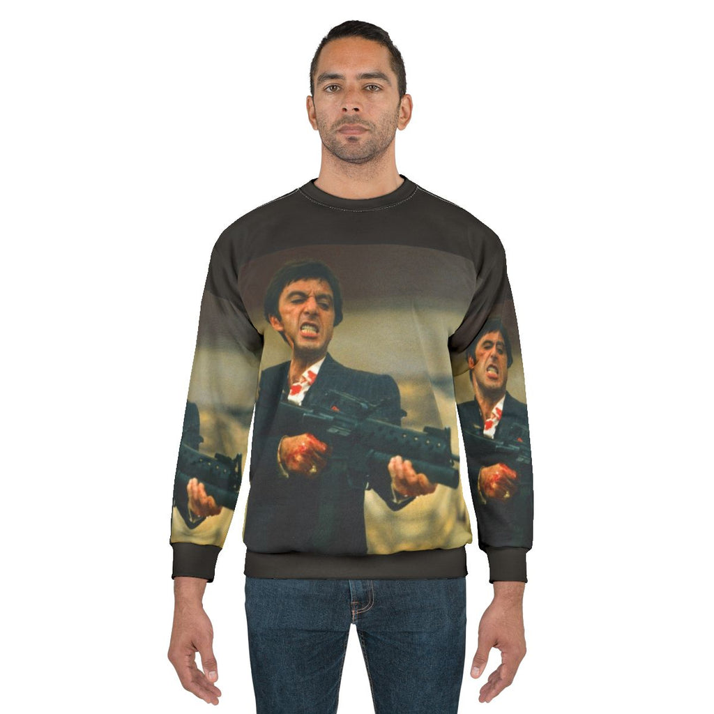Scarface Movie Sweatshirt featuring Tony Montana character